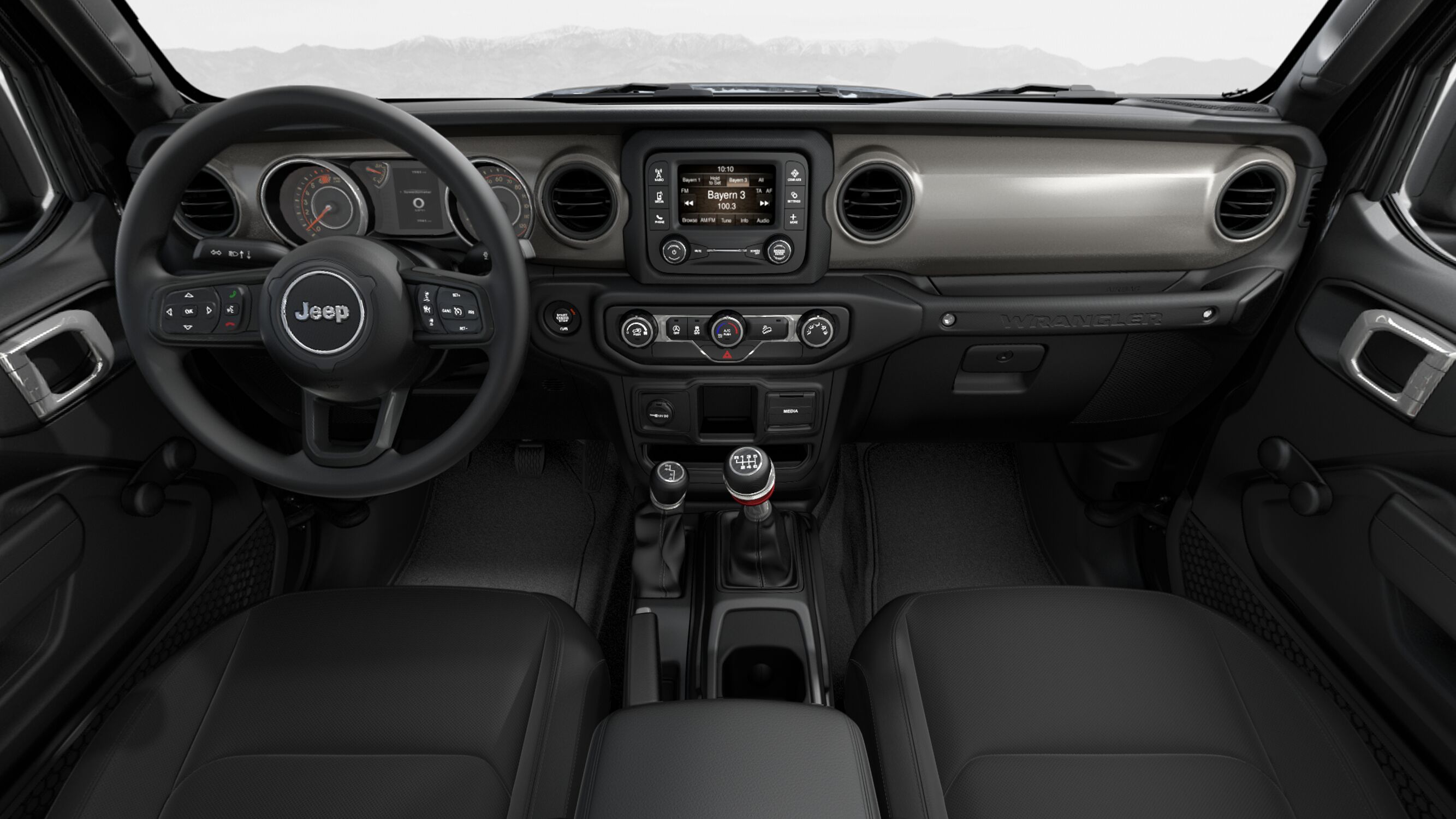 2019 Jeep Wrangler Unlimited Sport Front Interior Picture